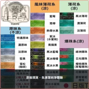 日本TEREA口味 IQOS ILUMA專用 29款全風味現貨 整條煙 (10包) 日本原装进口,口味:綠洲爆珠/日光爆珠/太陽爆珠/柑橘爆珠,產品主圖